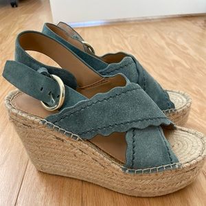 Marc Fisher espadrille wedges brand new
